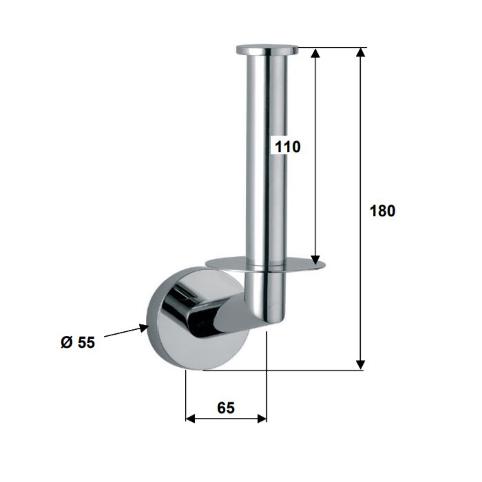 Daniel Accessori Bagno Hilton Держатель запасного рулона туалетной бумаги, хром