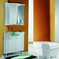 Тумба под раковину Акватон Альтаир 62 1A042601AR010 белая глянцевая