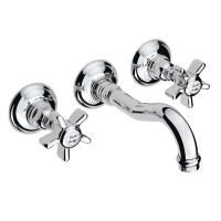 Nicolazzi Dames Anglaises Смеситель настенный для раковины с 2мя ручками, цвет: хром