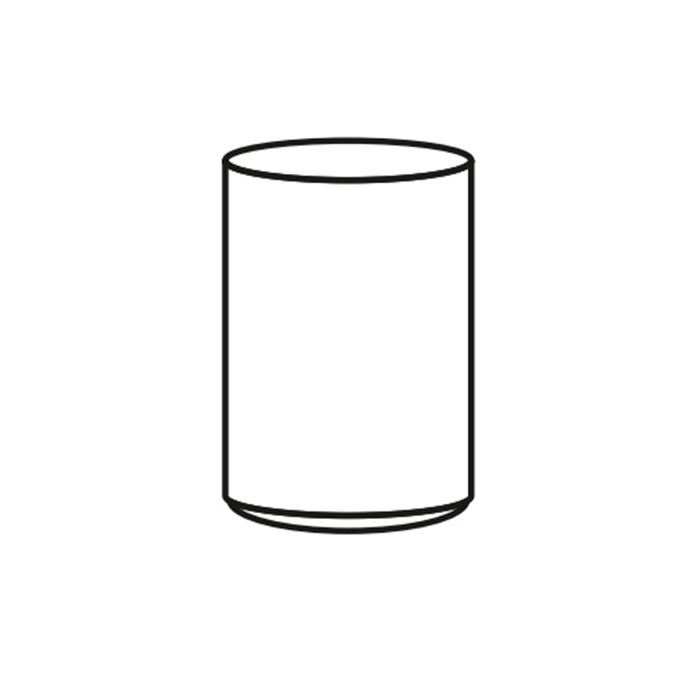 ADJ Стакан для зубных щеток, D7xH10 см., цвет:graphite/черный