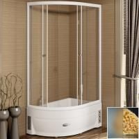 Душевой уголок Radomir 120x80 R 1-03-1-2-0-0091 с поддоном профиль Белый стекло матовое