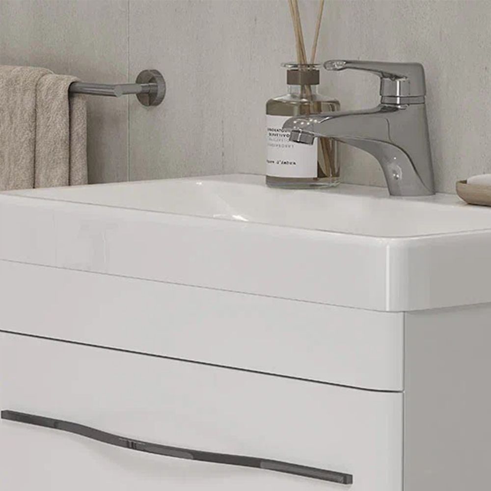 Тумба под раковину подвесная Velvex Jill tp.JIL.9595.60.2Y белый матовый, 60 см, артикул tp.JIL.9595.60.2Y белый матовый