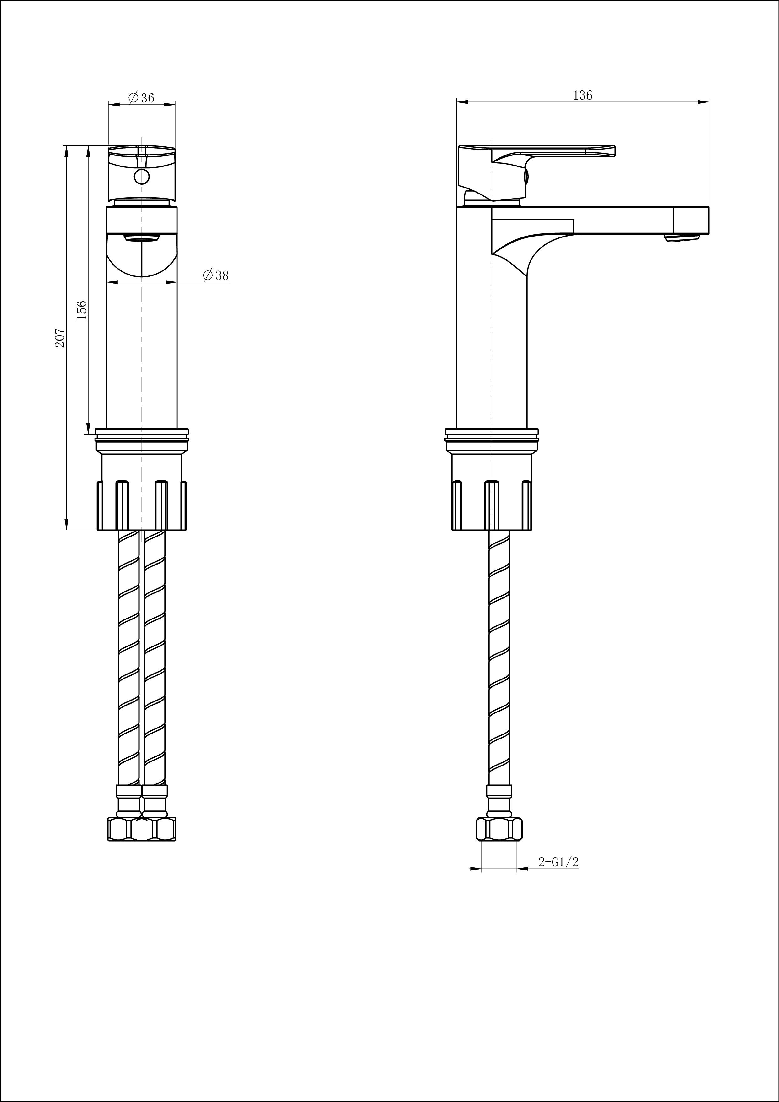 Смеситель для раковины WONZON & WOGHAND, Черный матовый (WW-H1032-MB) Смеситель для раковины WONZON & WOGHAND, Черный матовый (WW-H1032-MB)