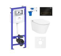 Комплект для подвесного унитаза 7 в 1 Lavinia Boho Relfix Smart V-Clean 87561167