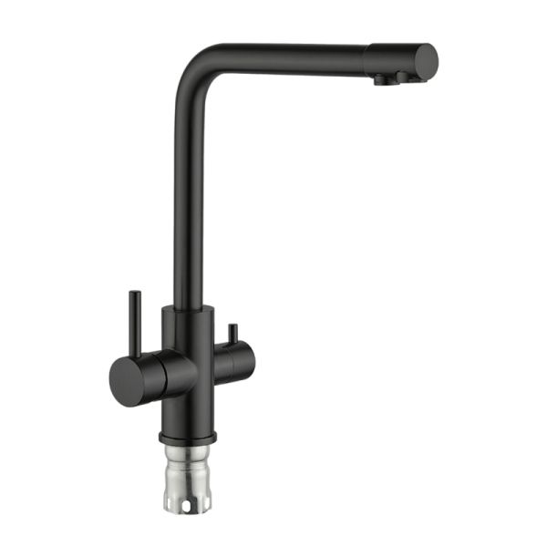 Смеситель для кухни с подключением к фильтру Fmark FS0862H, черный