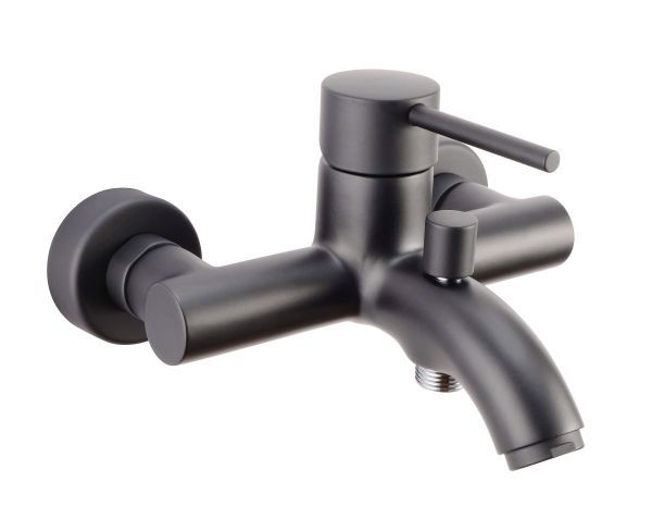 Emmevi Piper, однорычажный смеситель для ванны без набора для душа, цвет черный матовый