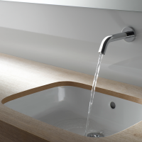 TOTO PUBLIC Раковина 540x460x167мм, встраиваемая снизу, без отв.под смеситель, с переливом, CeFiONtect, цвет:  белый TOTO PUBLIC Раковина 540x460x167мм, встраиваемая снизу, без отв.под смеситель, с переливом, CeFiONtect, цвет:  белый