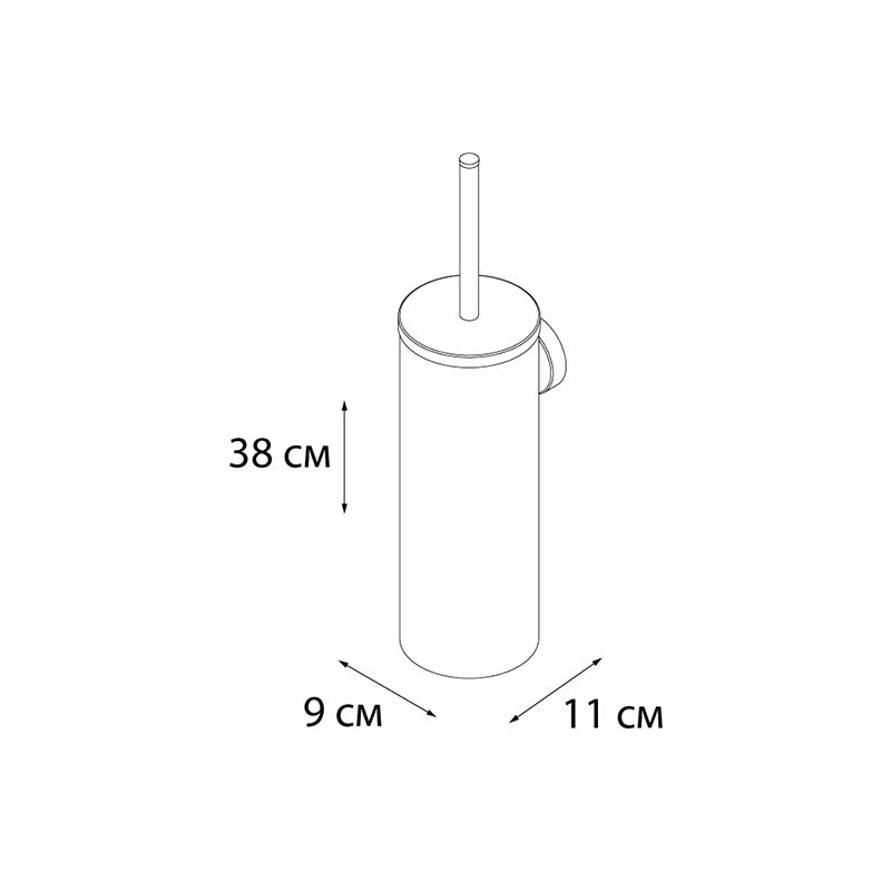 Ершик FIXSEN HOTEL FX-31013B, черный, артикул FX-31013B