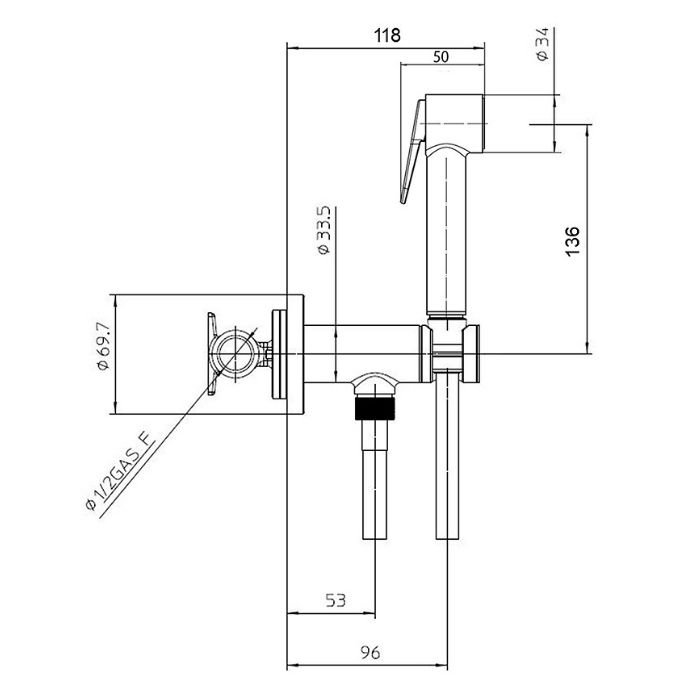 Гигиенический душ, Bossini, Nikita, с прогрессивным смесителем, шланг-есть, длина шланга, мм-1250, держатель-в комплекте, материал-латунь, с клапаном подачи, цвет-античная бронза Гигиенический душ, Bossini, Nikita, с прогрессивным смесителем, шланг-есть, длина шланга, мм-1250, держатель-в комплекте, материал-латунь, с клапаном подачи, цвет-античная бронза
