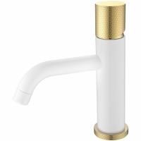 Смеситель STICK для умыв. низ. WHITE TOUCH GOLD_Комплект