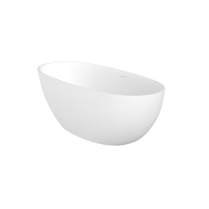 Ванна из искусственного камня Solid Surface 1700x780x560, CEZARES CZR-STREAM-170-78-56-SSB, артикул CZR-STREAM-170-78-56-SSB