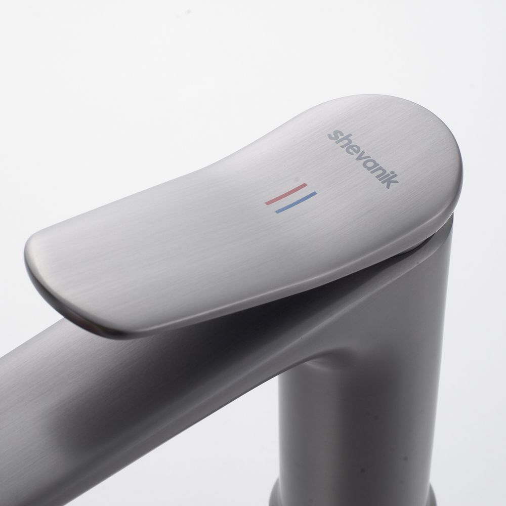 Смеситель для раковины Shevanik S4701T, оружейная сталь