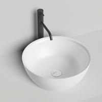 Salini ALDA 02  Раковина накладная 425х425х155мм, без отв. под смес, без перелива, мат-л: S-Stone, матовый, белый. Salini ALDA 02  Раковина накладная 425х425х155мм, без отв. под смес, без перелива, мат-л: S-Stone, матовый, белый.
