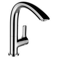 Laufen Curveprime Смеситель для раковины однорычажный, поворотный излив 150 мм, без донного клапана, хром