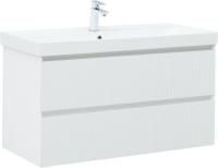 Тумба под раковину Aquanet Альтера 100 белый матовый Тумба под раковину Aquanet Альтера 100 белый матовый