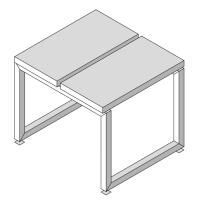 Effegibi Linea Alu Скамейка 2 сегмент 54x48x Н: 45см, отделка: тик Effegibi Linea Alu Скамейка 2 сегмент 54x48x Н: 45см, отделка: тик