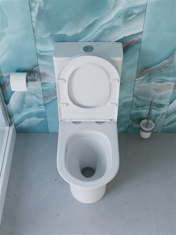 ACQUA-TOR Чаша напольного унитаза со смывом "Торнадо", с сиденьем дюропласт soft close BB2801CP-TOR/SC, артикул BB2801CP-TOR/SC