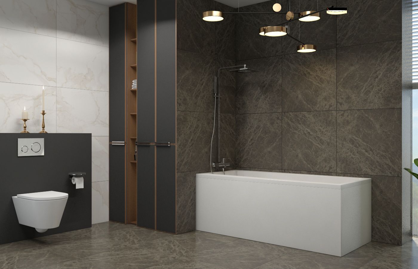 Акриловая ванна Lavinia Boho Rock 37070050, усиленный армированный корпус ванны, 150x75 см