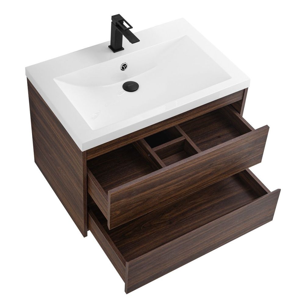FAMILY-M База под раковину подвесная с двумя выкатными ящиками, Bourbon Oak 580x480x550, Family-M-580-2C-SO-BO, артикул Family-M-580-2C-SO-BO