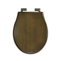 IMPERO Крышка/сиденье унитазa, с системой Microlift, цвет Noce /бронза