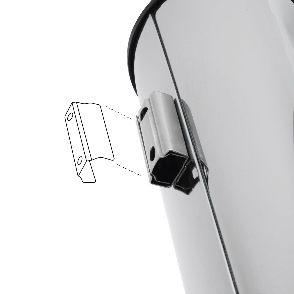 Ершик FIXSEN HoReCa FX-34013A, хром, артикул FX-34013A