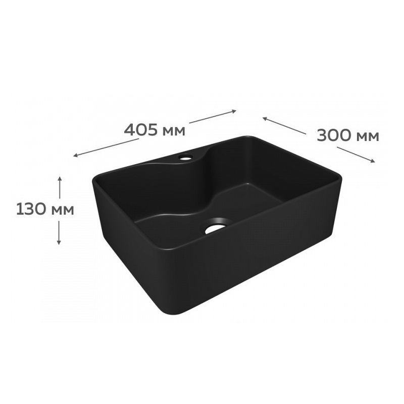 Раковина чаша Maretti UM13NS41-560, черная, артикул UM13NS41-560