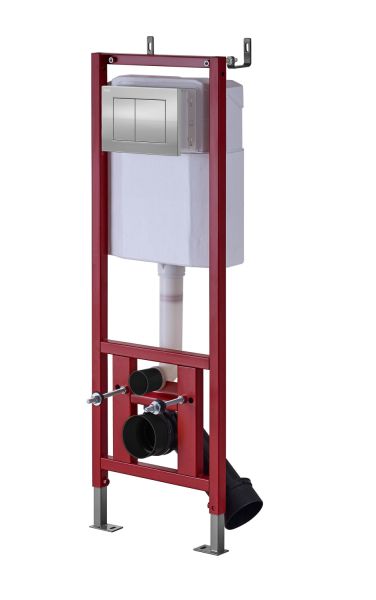 Инсталляция с клавишей хром DQ 400*165*1160мм (DI8140116)