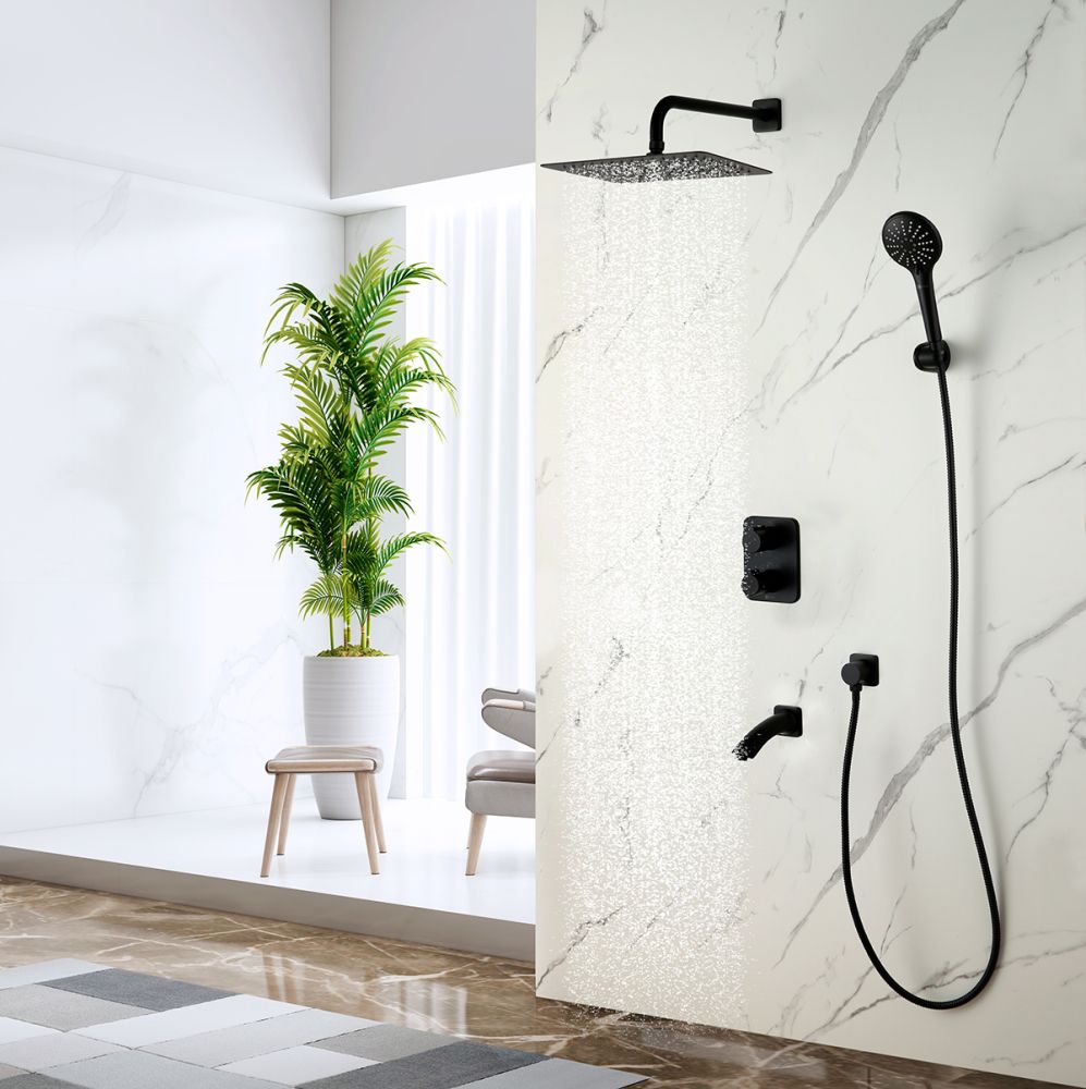 Душевая система Lemark Bronx встраиваемая (LM3742BL), артикул LM3742BL