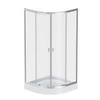 W88E-205-090MT64 X-Joy Twin Slide,  Душевое ограждение c поддоном, 90x90, профиль мат хром W88E-205-090MT64 X-Joy Twin Slide,  Душевое ограждение c поддоном, 90x90, профиль мат хром