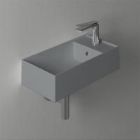 SIMAS AGILE Раковина подвесная 40х20 см, правая , с 1 отв под смеситель,цвет CEMENTO MATT