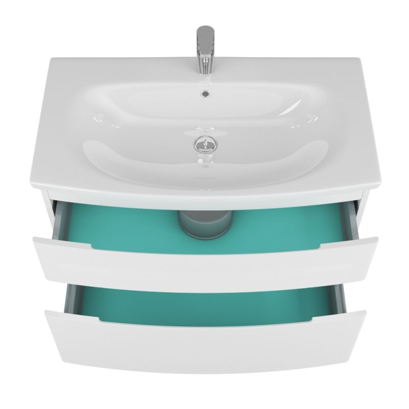 Тумба под раковину Owl 1975 Gotland 90 tiffani OW010230 подвесная Белая, артикул OW010230