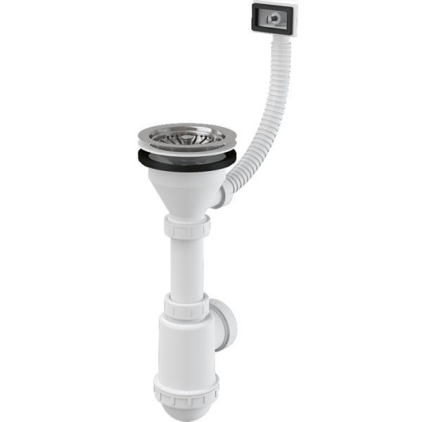 Сифон для кухонной мойки Alcaplast A447-DN50/40 Белый