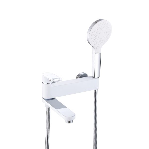 Смеситель для ванны D-Lin D181377-C, белый/хром