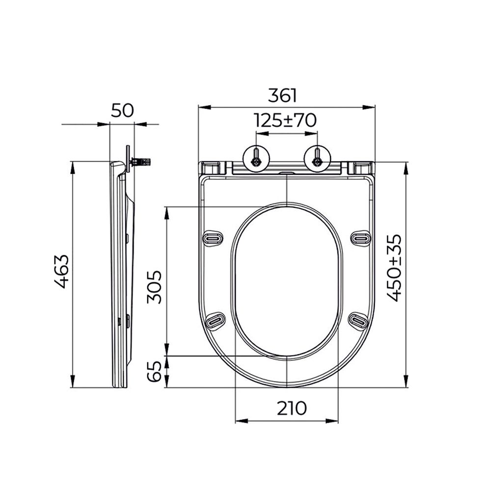 Крышка-сиденье для унитаза Terminus Классик  92S02SW, белый, артикул 92S02SW