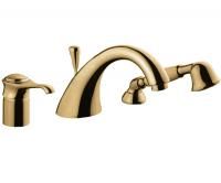 Emmevi Tiffany, комплект смесителя на борт ванны на 3 отверстия с ручным душем, цвет бронза Emmevi Tiffany, комплект смесителя на борт ванны на 3 отверстия с ручным душем, цвет бронза