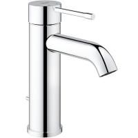 Смеситель для раковины GROHE Essence+ с низким изливом и донным клапаном, хром (23589001) Смеситель для раковины GROHE Essence+ с низким изливом и донным клапаном, хром (23589001)