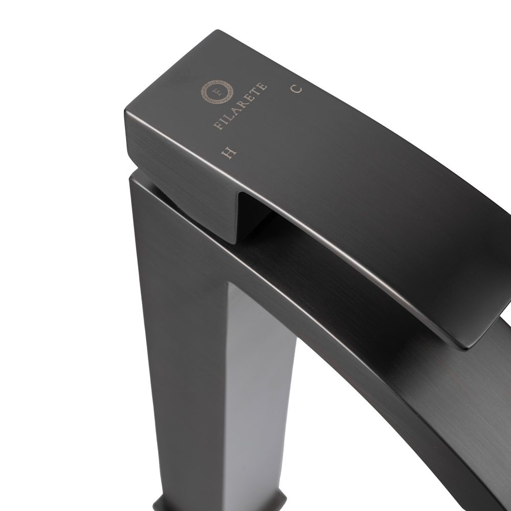 Смеситель для раковины высокий FILARETE Waterfall FL6010BG, графит