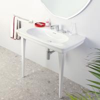 Artceram CIVITAS Раковина-консоль подвесная 90х50 см, са 1 отв под смес. с крепл, цвет белый