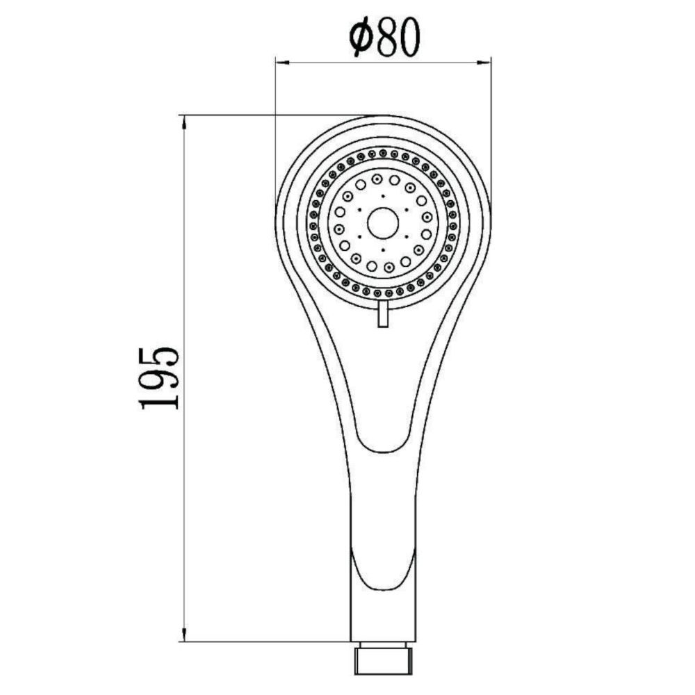 Душевая лейка Savol S-OP1064, хром, артикул S-OP1064