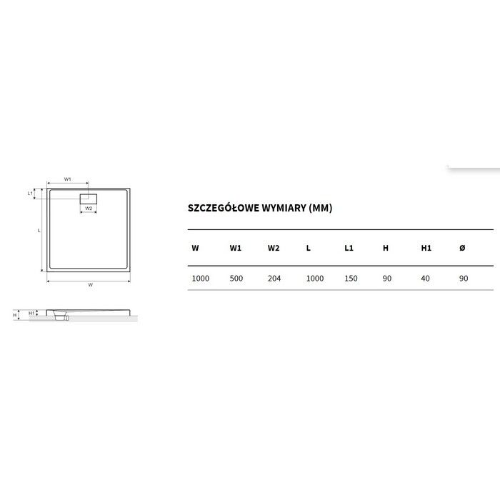 Поддон EXCELLENT Zero 100x100 (белый)