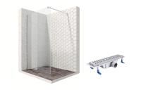 Душевая перегородка Ambassador Walk-in 15031103-ST3, свободный вход, линейный трап, 110см Душевая перегородка Ambassador Walk-in 15031103-ST3, свободный вход, линейный трап, 110см