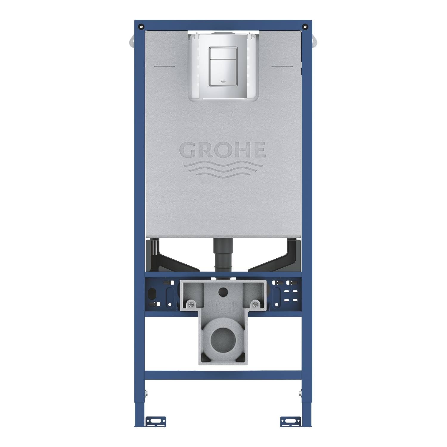 Инсталляция для унитаза GROHE RAPID 39603000 (с клавишей смыва, два режима слива, пневматическое, хр, шт Инсталляция для унитаза GROHE RAPID 39603000 (с клавишей смыва, два режима слива, пневматическое, хр, шт