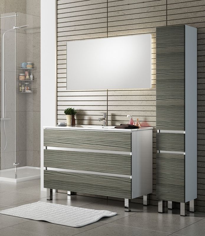 Тумба с раковиной SanVit Кубэ-3 70 kkube3070 с фактурой под дерево Зебрано Тумба с раковиной SanVit Кубэ-3 70 kkube3070 с фактурой под дерево Зебрано