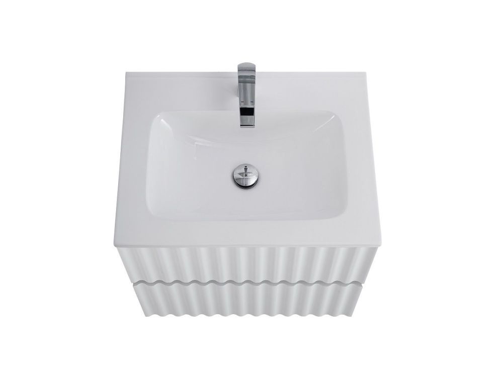 ELEGANT База под раковину подвесная с двумя выкатными ящиками, с LED подсветкой ручек. Белый глянец, 570x469x550 AM-ELEGANT-600-2C-SO-BL-LED-P, артикул AM-ELEGANT-600-2C-SO-BL-LED-P