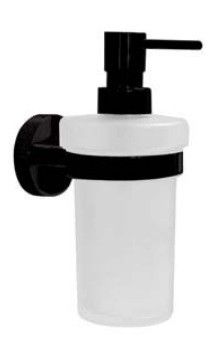 Дозатор для жидкого мыла DARK настенный 250ml 80x180x100мм, черный