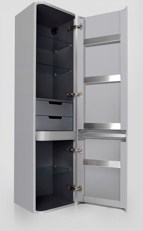 Шкаф пенал AM.PM Sensation 40 R M30CHR0406FG подвесной Серый шелк Шкаф пенал AM.PM Sensation 40 R M30CHR0406FG подвесной Серый шелк