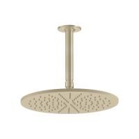 GESSI INCISO Потолочная душевая головка шарнирная на 1/2",Ø300мм, цвет: brushed brass pvd