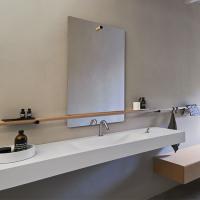 Agape Dot line Прямоугольное зеркало, 80x45см, с полированной кромкой, цвет: темный дуб Agape Dot line Прямоугольное зеркало, 80x45см, с полированной кромкой, цвет: темный дуб