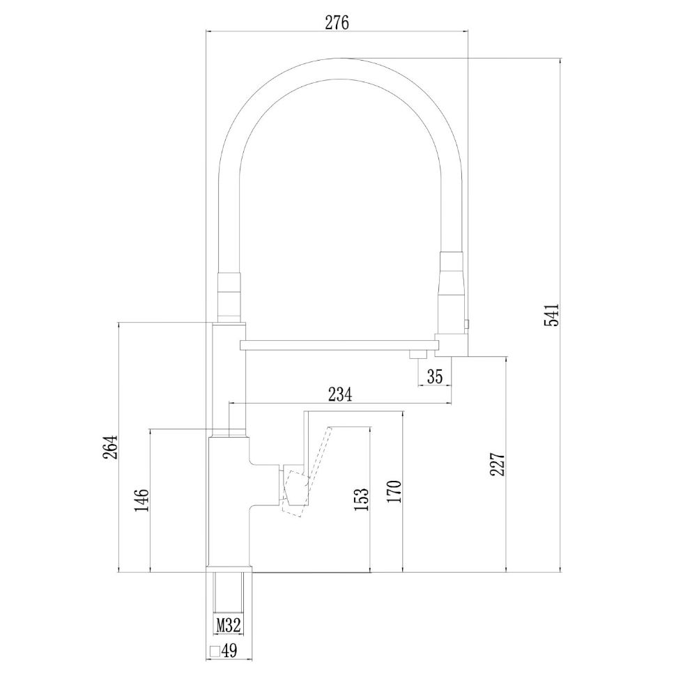 Смеситель для кухни с подключением к фильтру Savol S-L1808C-01, бронза