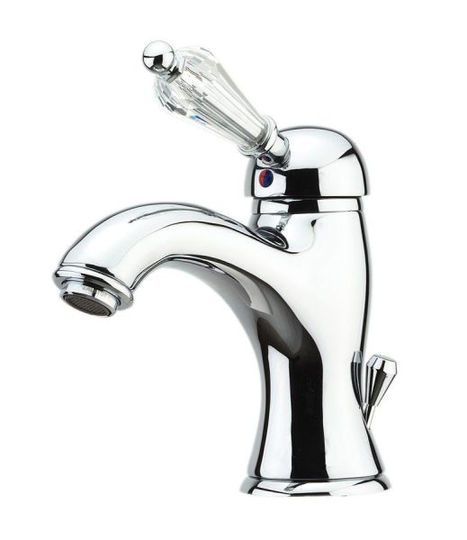 Fiore Imperiale Sky, однорычажный смеситель для раковины c донным клапаном, цвет хром - Swarovski